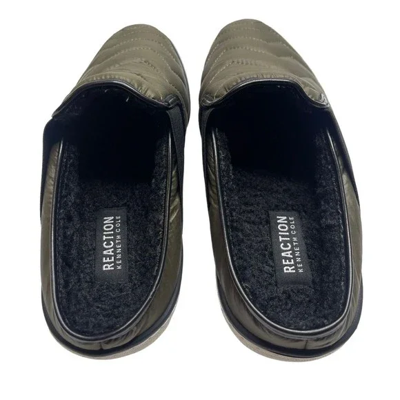 NWOT Kenneth Cole Reaction‎ Men’s Center Slipper Cozy Olive Green  Sneaker 8.5 - Picture 2 of 6